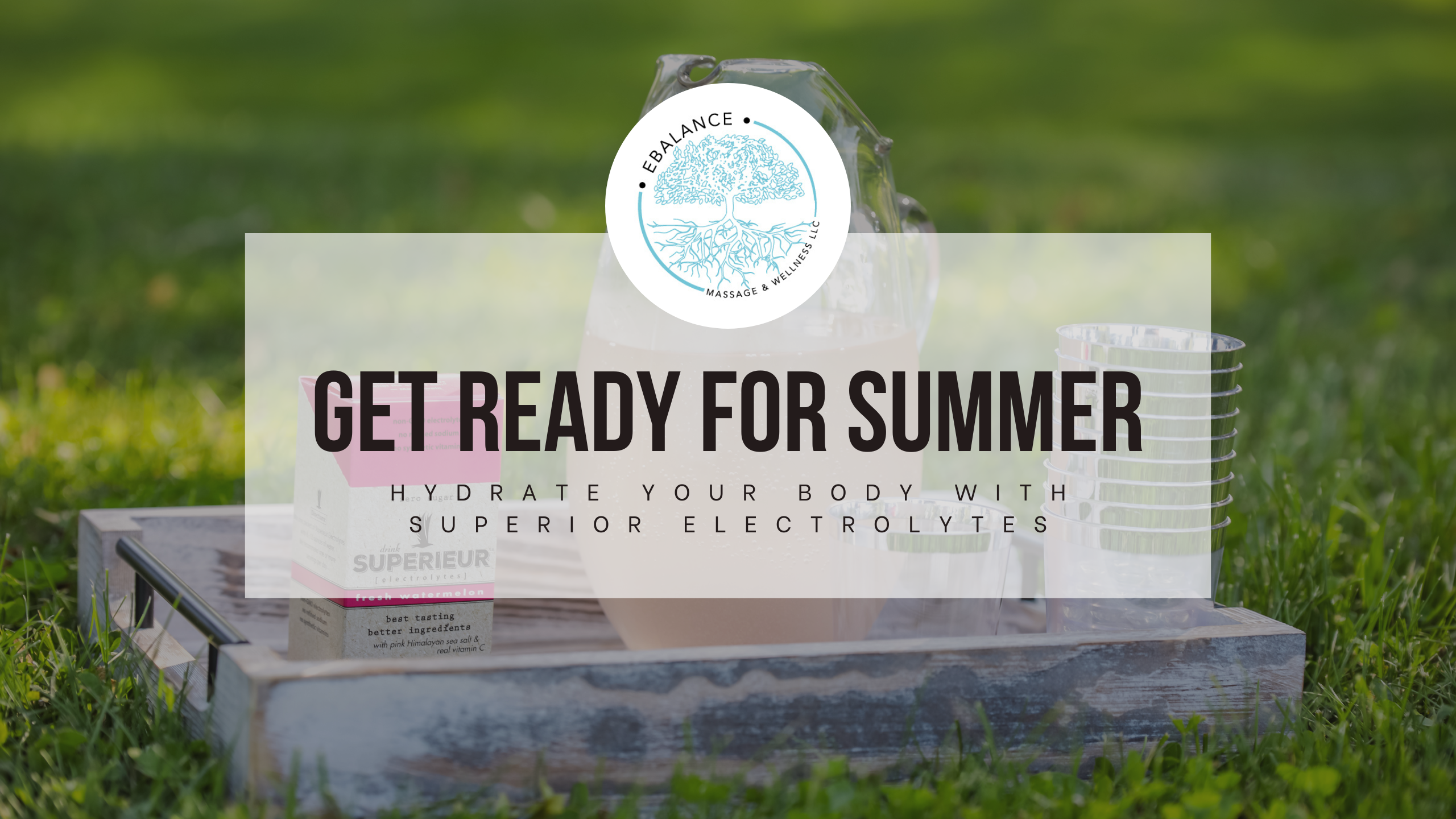 June is finally here and at Ebalance we're getting ready to enjoy the summer. Our team is looking forward to sunshine and bringing Yomassage outdoors at Selner Park in Kewaunee, as well as utilizing our favorite summer products!
